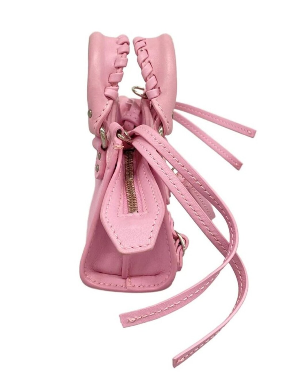 BALENCIAGA neoclassic supernano 669537 Pink Leather Handbag - Picture 4 of 15